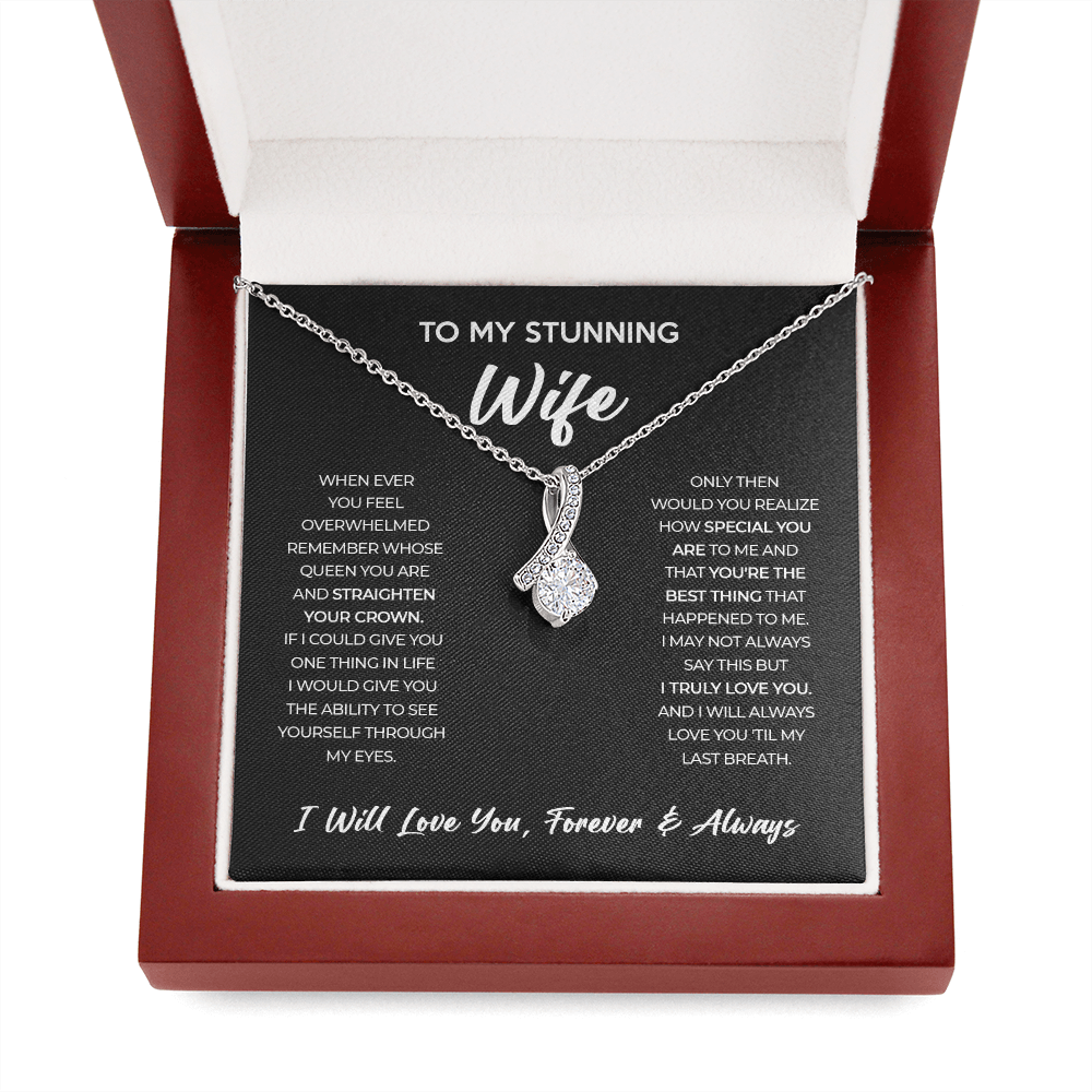 Wife - Forever & Always - Alluring Beauty Necklace