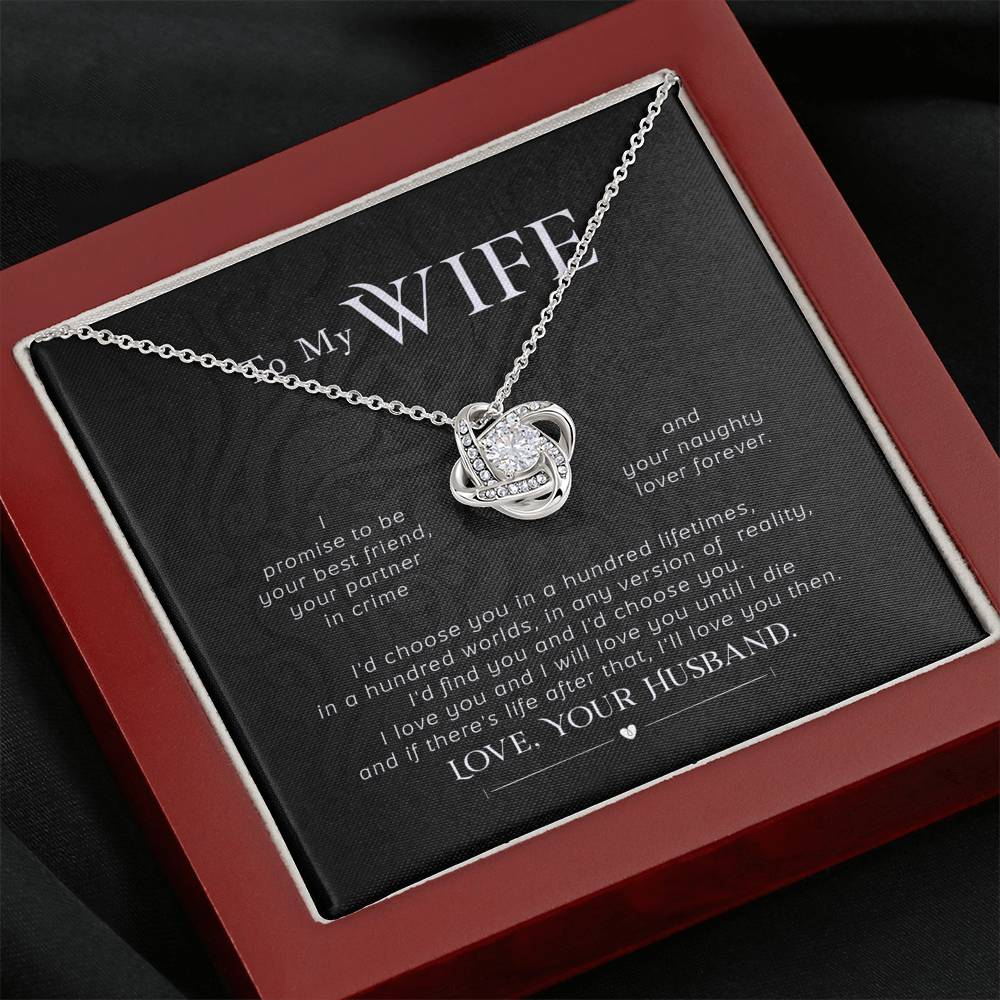Gift for Wife, Love Knot To My Wife Necklace