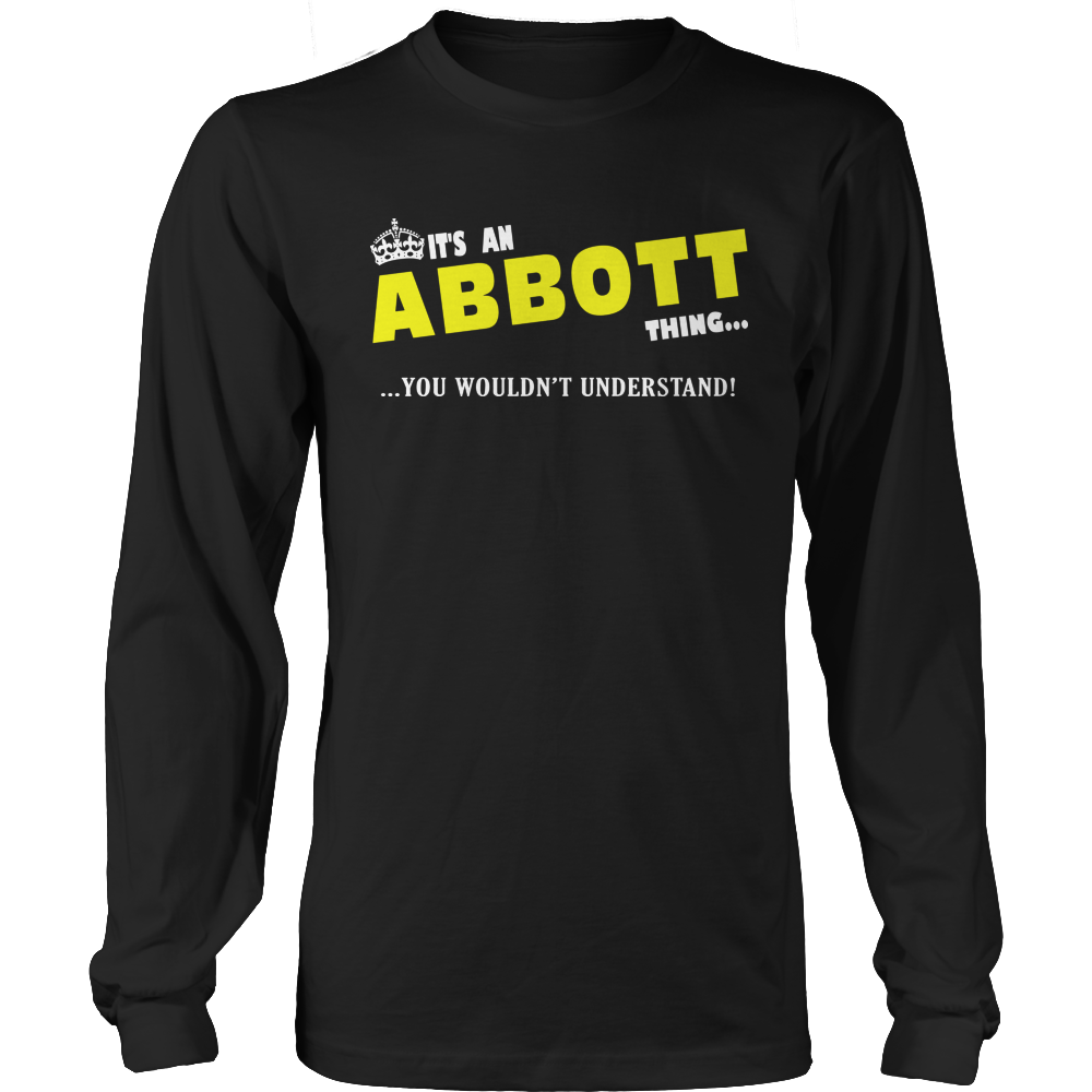 It's An Abbott Thing, You Wouldn't Understand