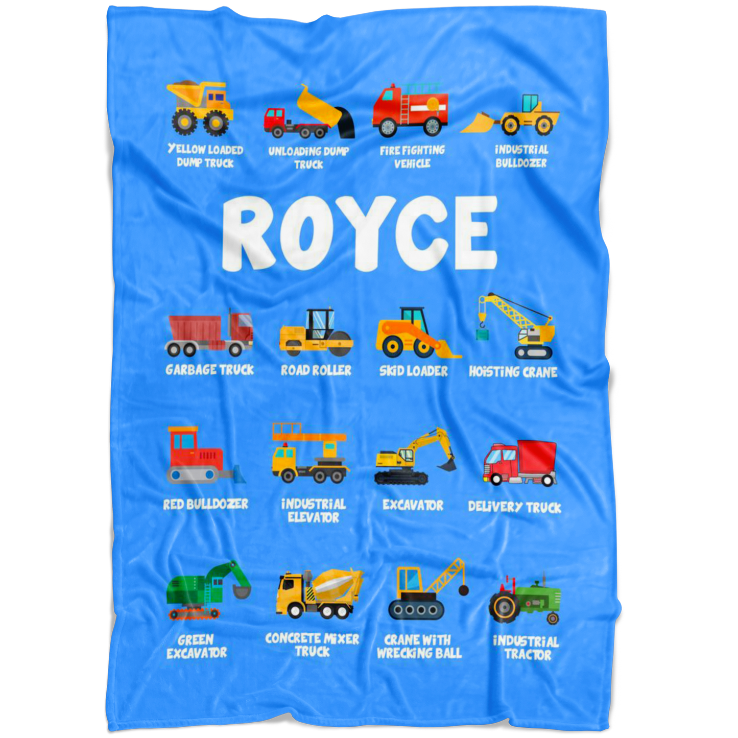 Royce Construction Blanket Blue