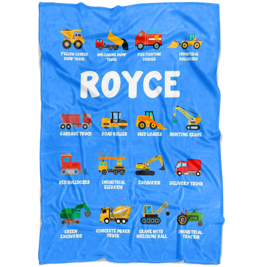 Royce Construction Blanket Blue