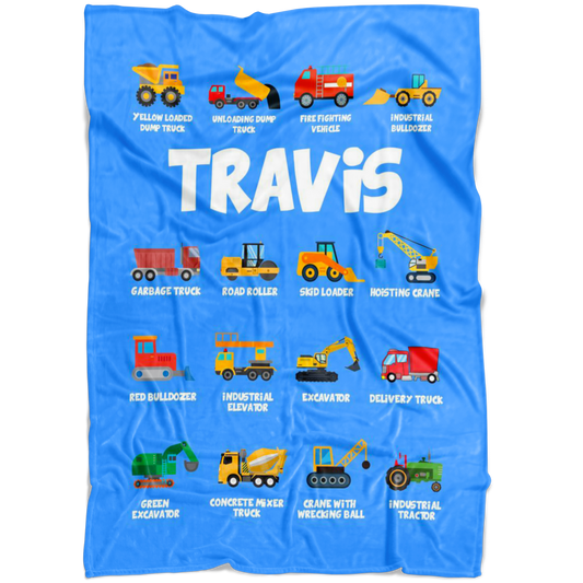 Travis Construction Blanket Blue