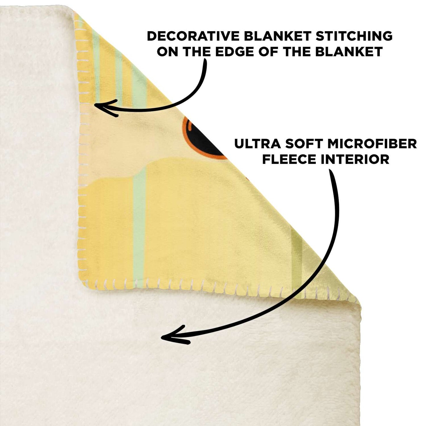 Personalized Name Triceratops Dinosaur Blanket for Kids, Custom Name Blanket for Boys & Girls