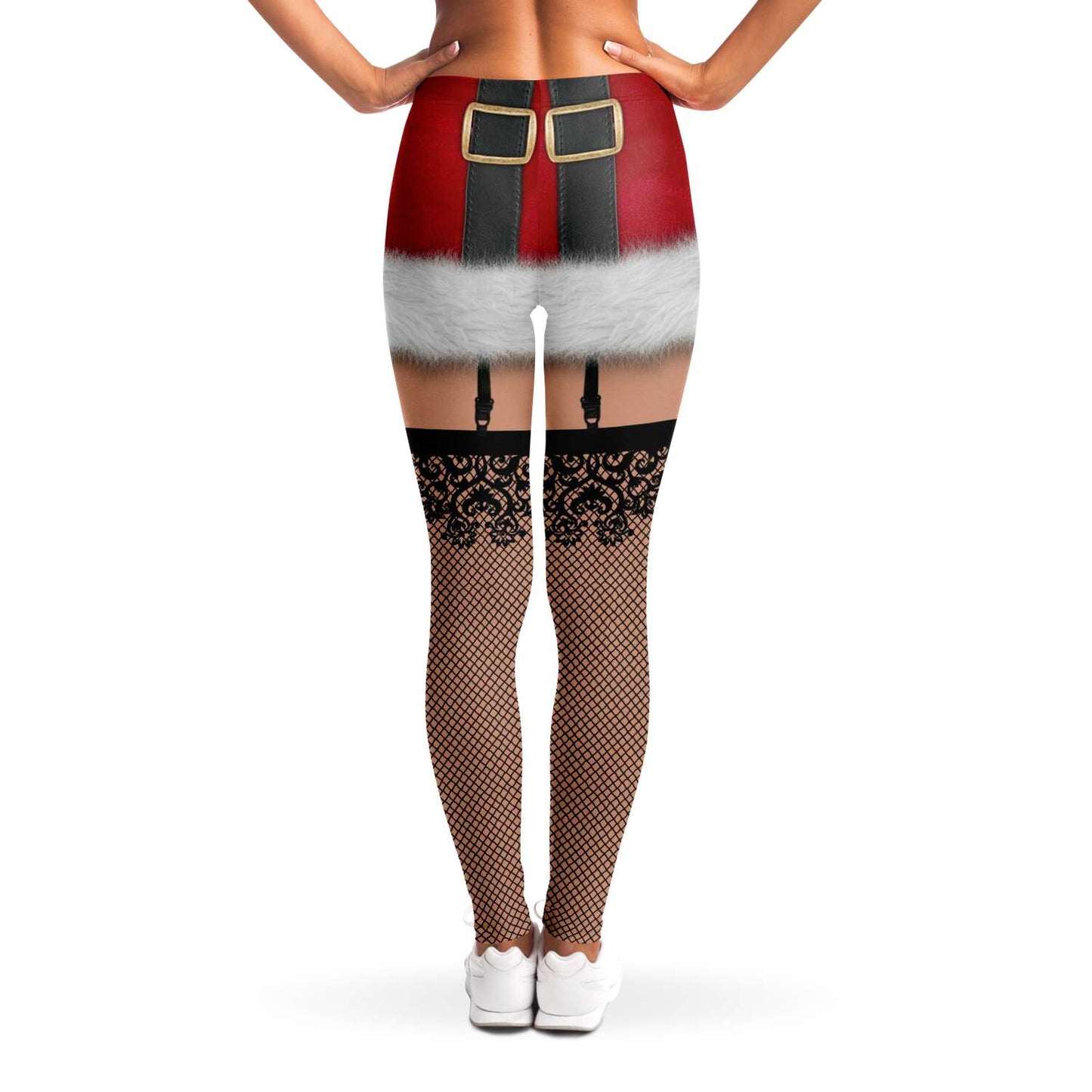 Naughty Santa Christmas Leggings