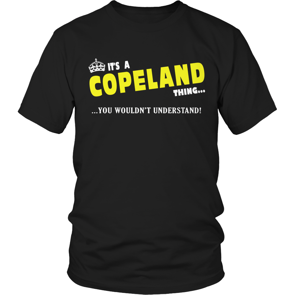 It's A Copeland Thing, You Wouldn't Understand