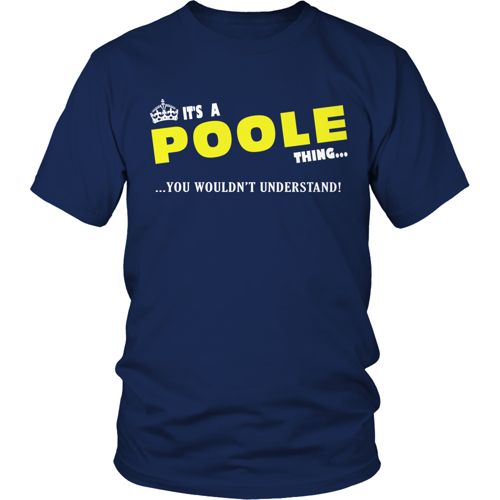 It's A Poole Thing, You Wouldn't Understand