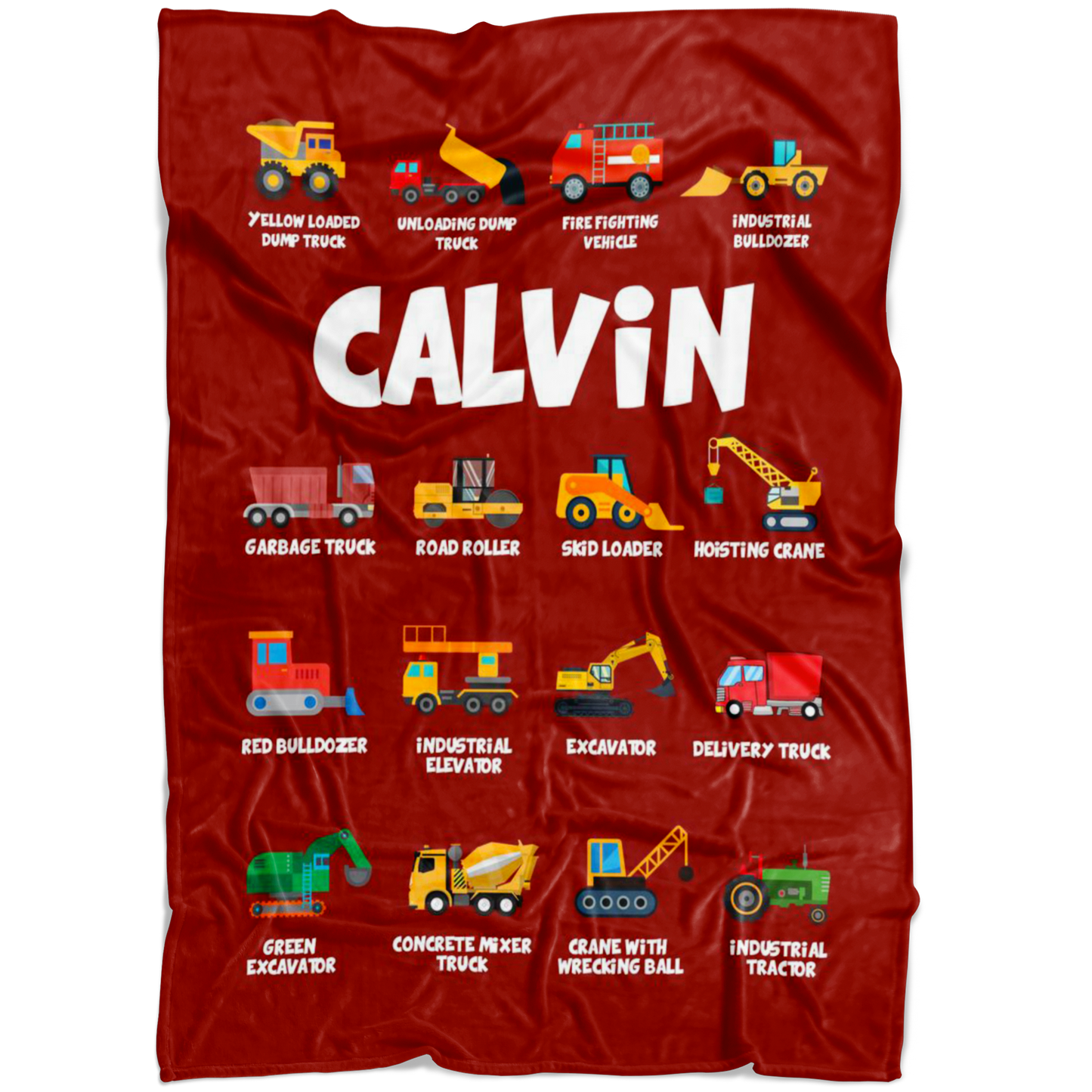 CALVIN Construction Blanket Red