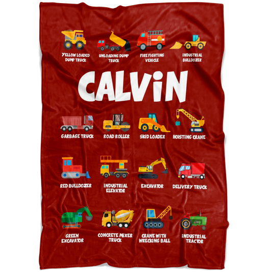 CALVIN Construction Blanket Red