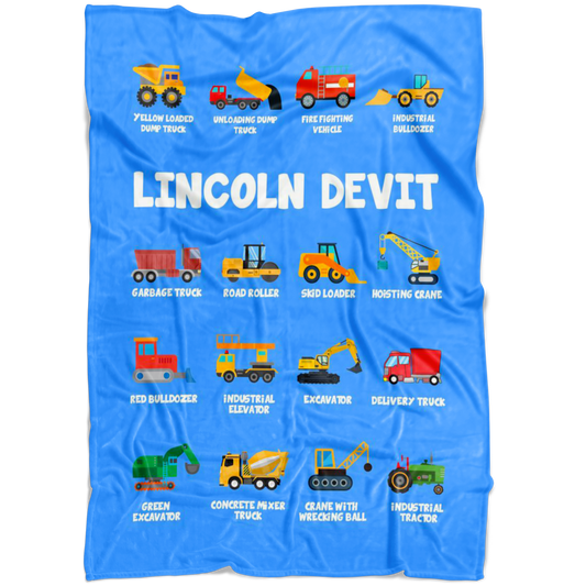 Lincoln DeVit Construction Blanket Blue