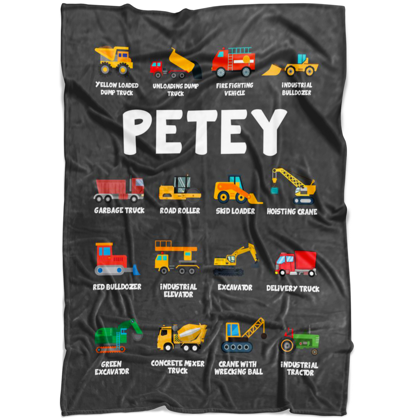 Petey Construction Blanket Grey