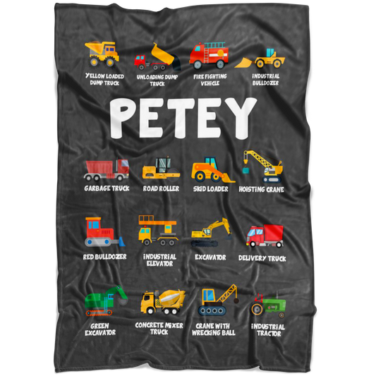 Petey Construction Blanket Grey