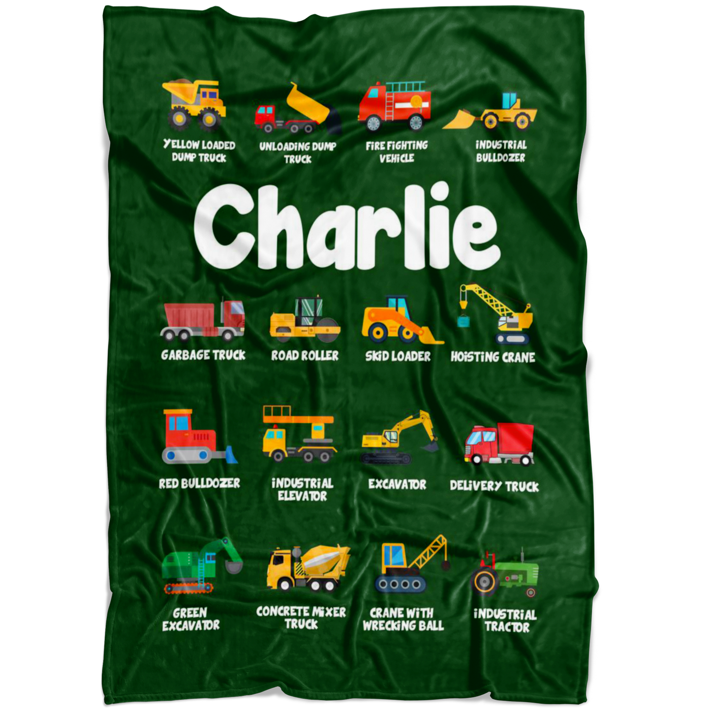 Charlie Construction Blanket Green