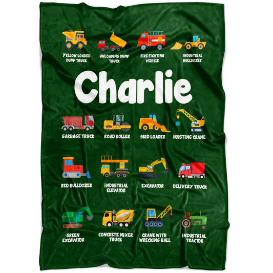 Charlie Construction Blanket Green