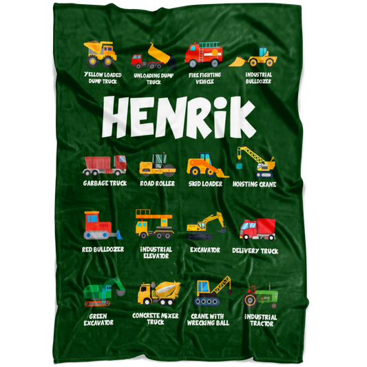 Henrik Construction Blanket Green