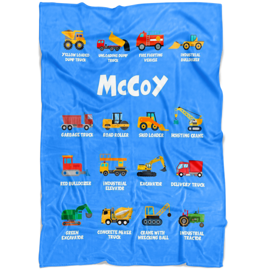 McCoy Construction Blanket Blue