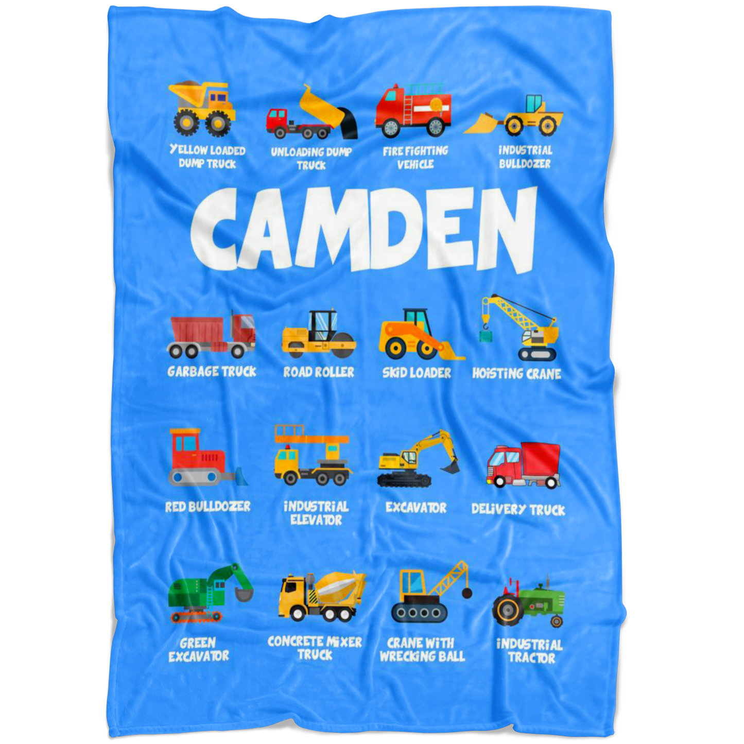 Camden Construction Blanket Blue