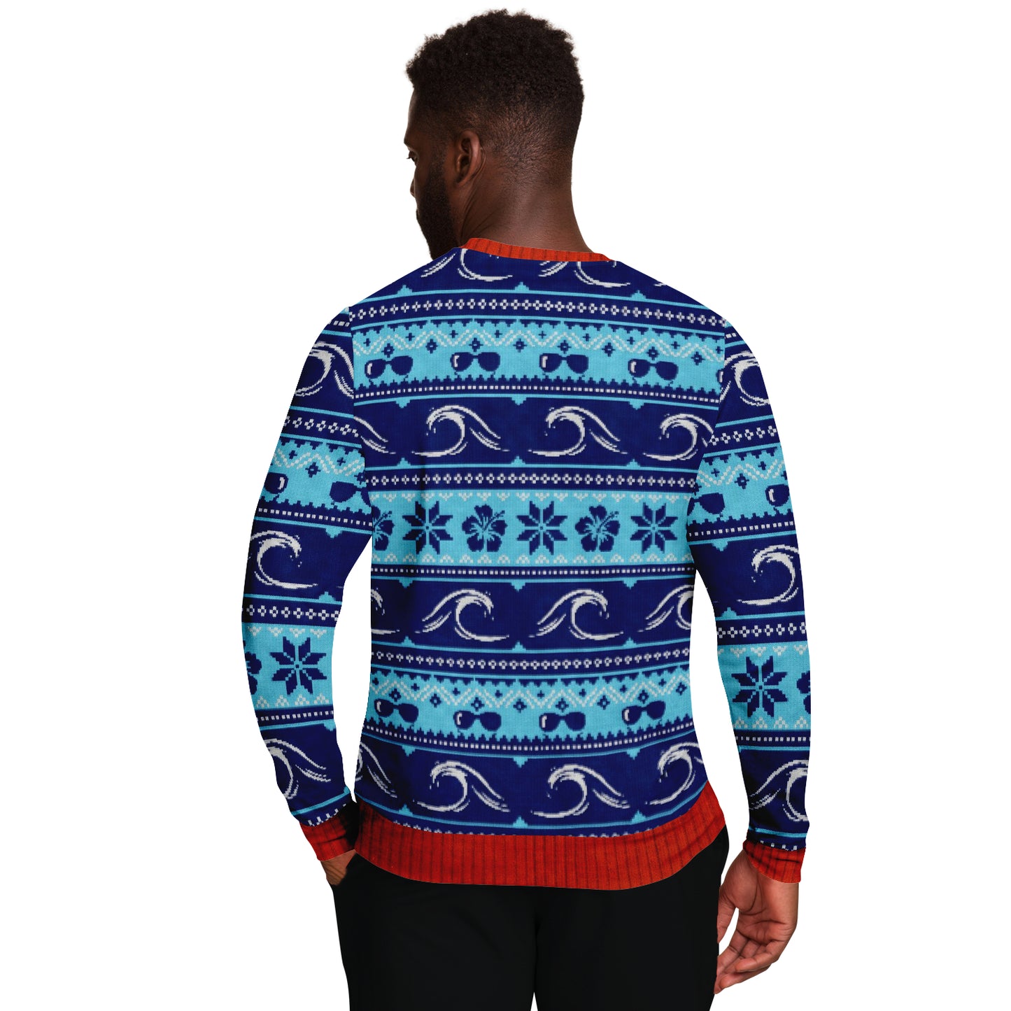 Surfing Swells Ugly Christmas Sweater