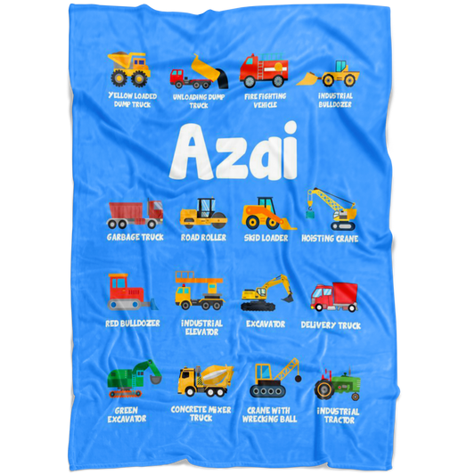 Azai Construction Blanket Blue