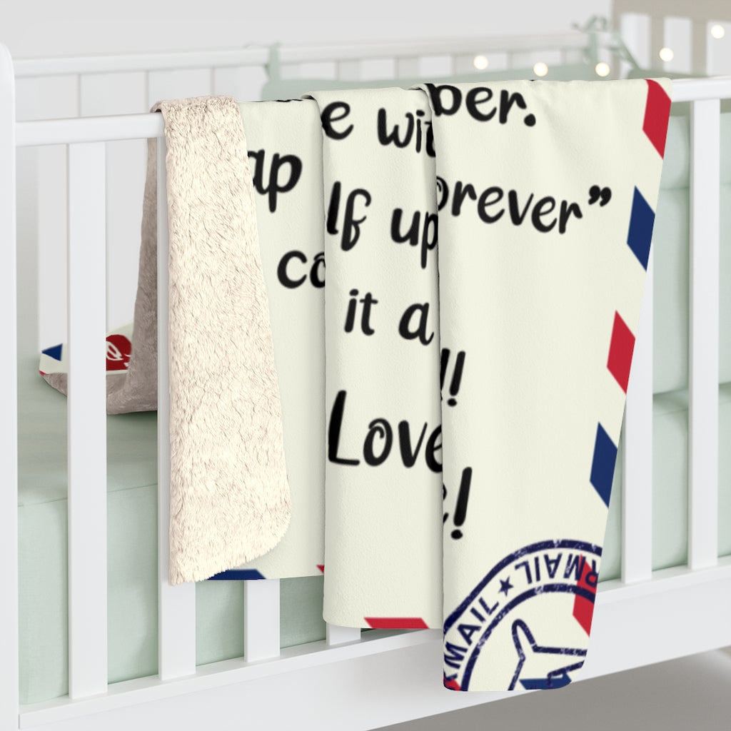 To My Husband Sherpa Fleece Blanket Gift from Wife