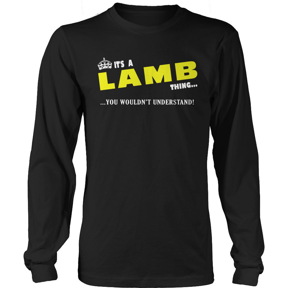It's A Lamb Thing, You Wouldn't Understand