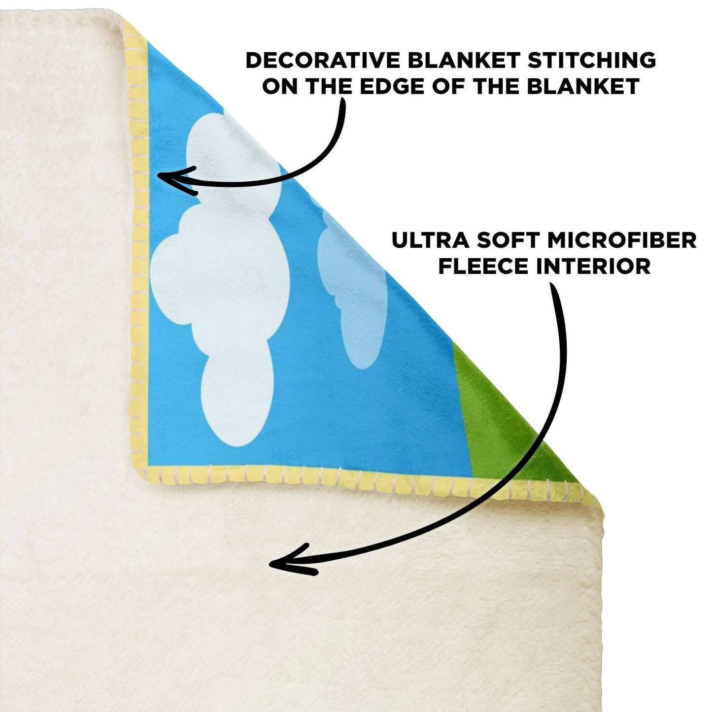 Personalized Name Farm Machinery Tractor Blanket for Kids, Custom Name Blanket for Boys & Girls