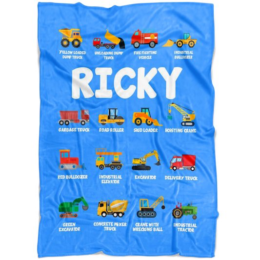 RICKY Construction Blanket Blue