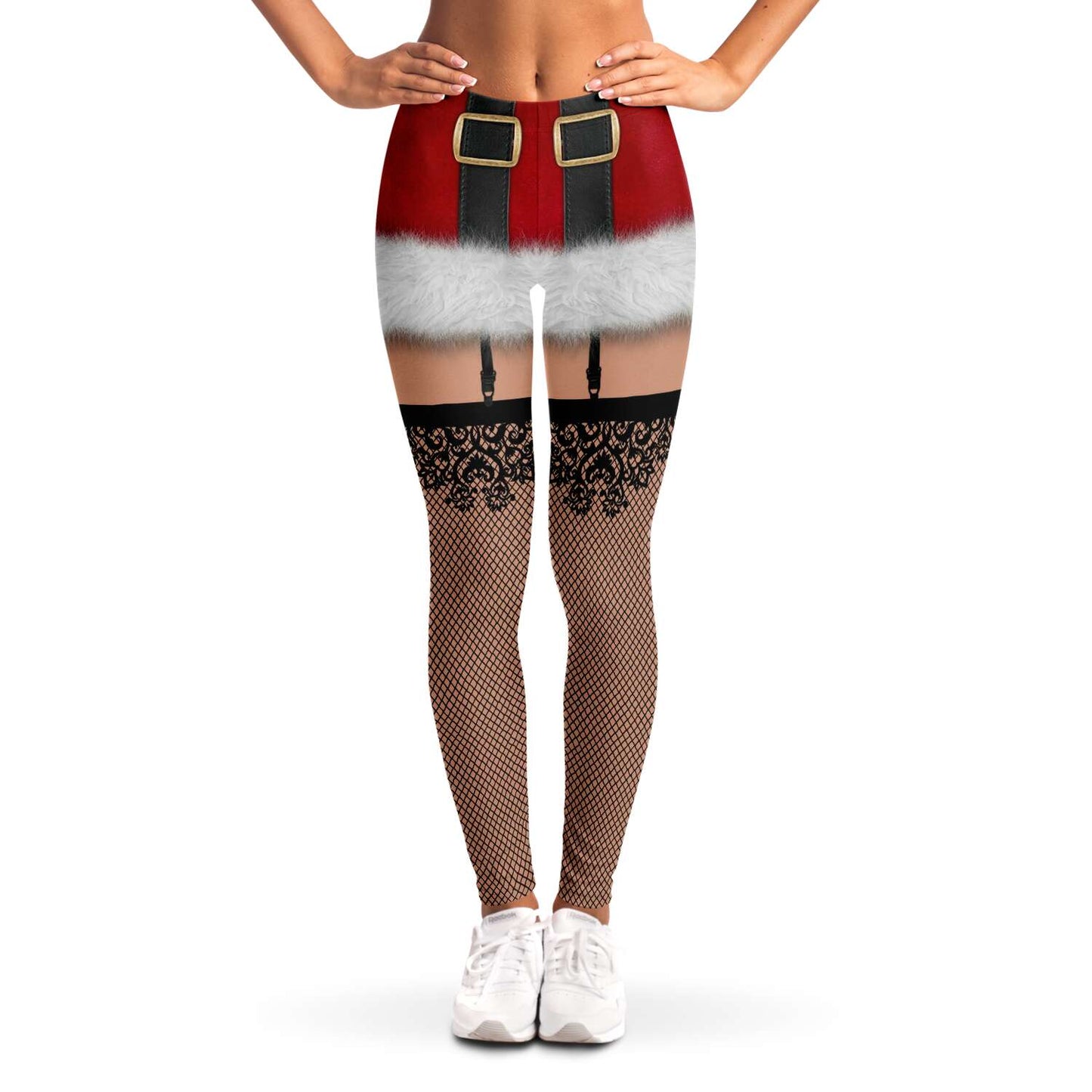 Naughty Santa Christmas Leggings