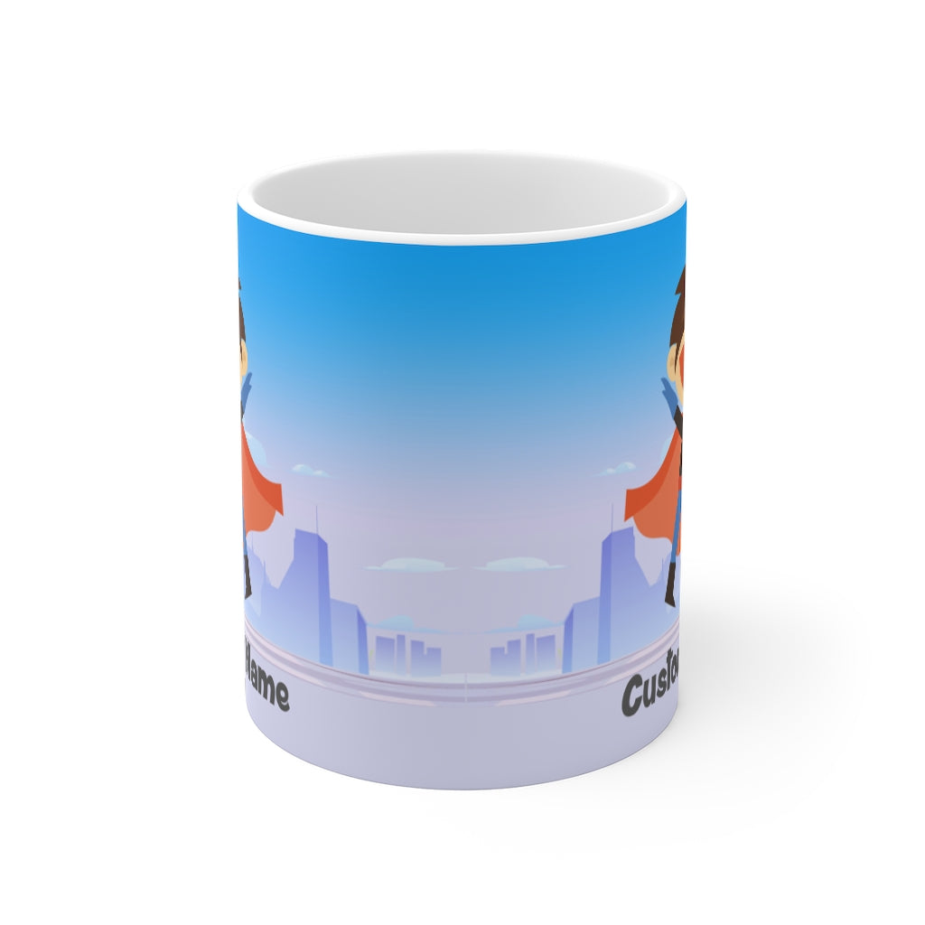 Personalized Name Superhero Mug for Kids - 11oz