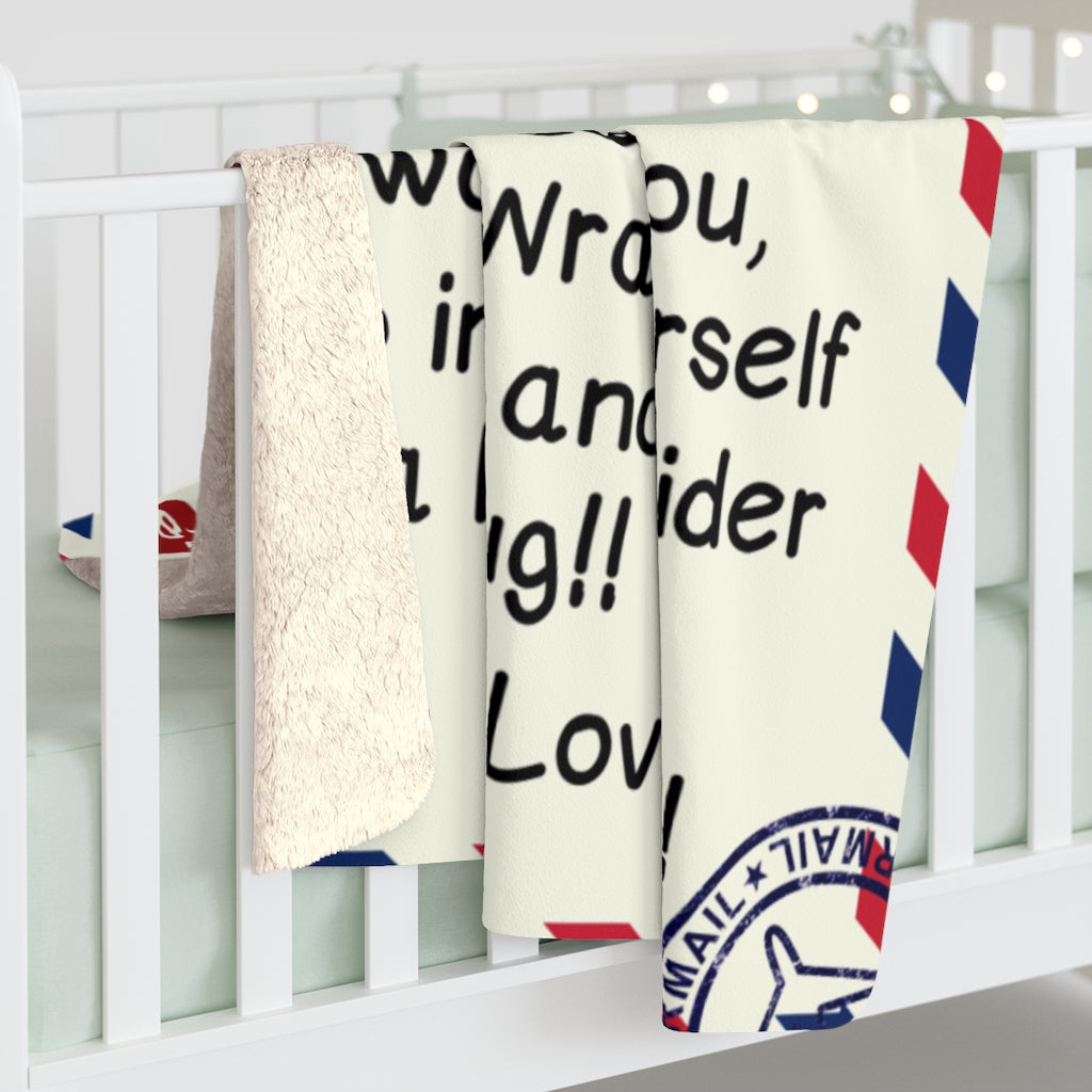 To My Wife Sherpa Fleece Blanket Gift from Husband