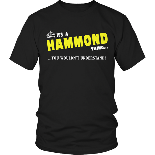 It's A Hammond Thing, You Wouldn't Understand