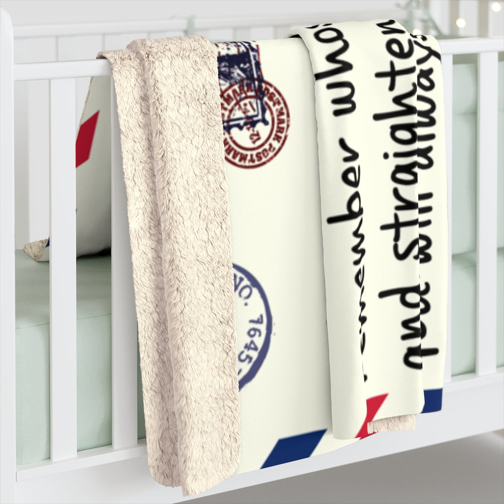 To My Daughter Sherpa Fleece Blanket Gift from Mom to Daughter