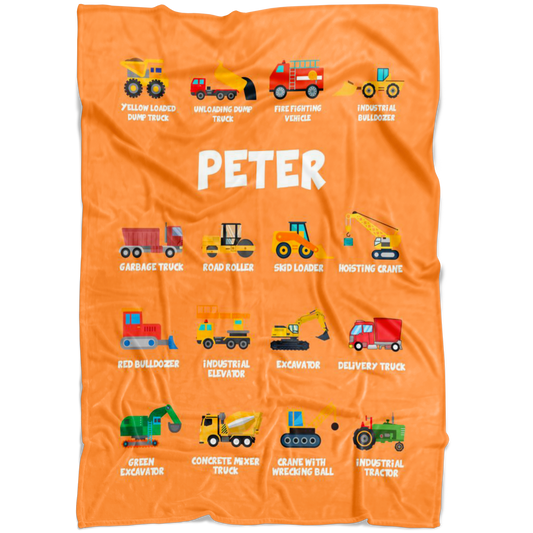 Peter Construction Blanket Orange