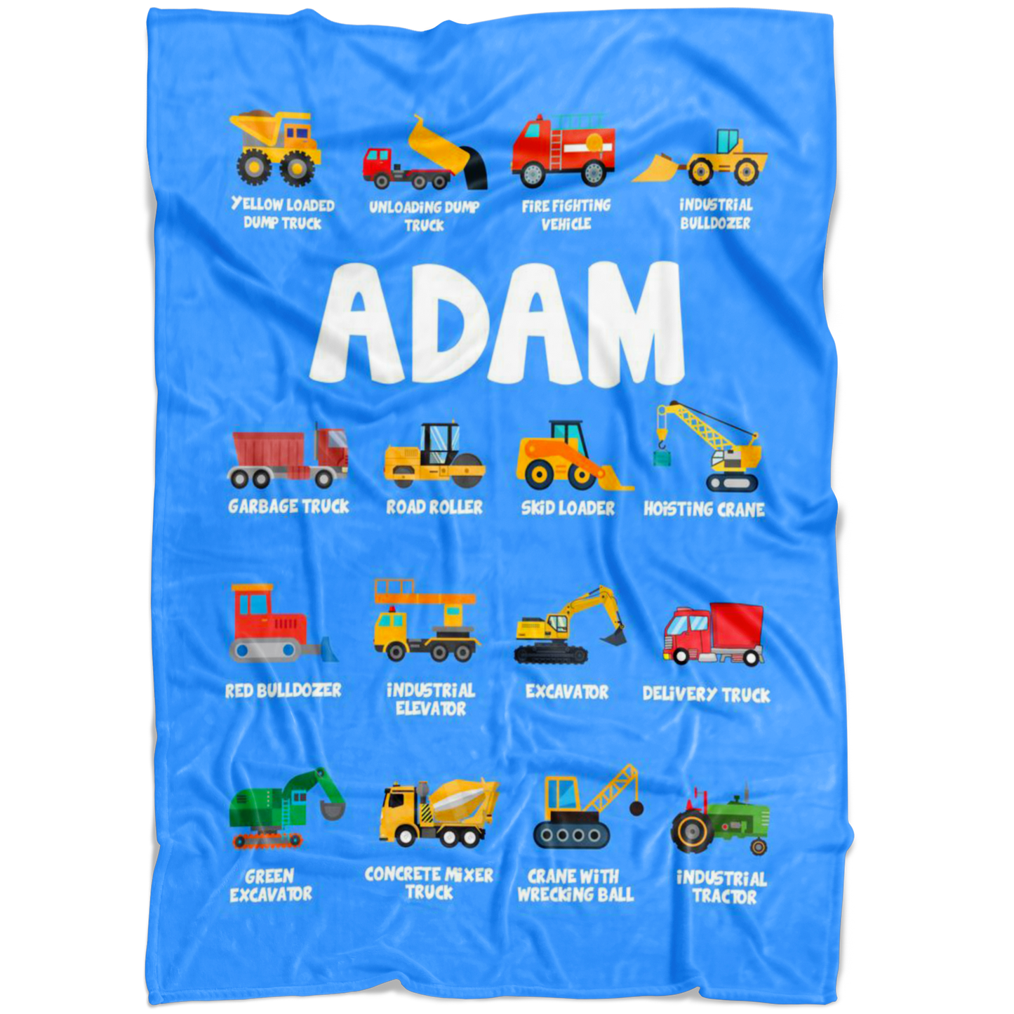 Adam Construction Blanket Blue