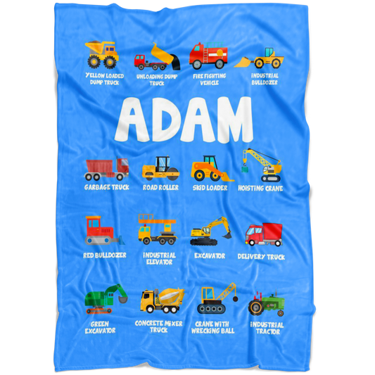 Adam Construction Blanket Blue