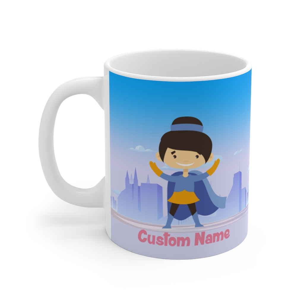 Personalized Name Superhero Mug for Kids - 11oz