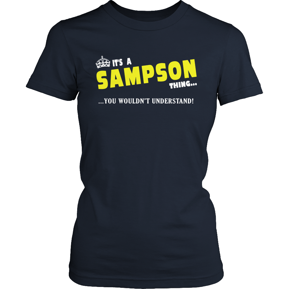 It's A Sampson Thing, You Wouldn't Understand