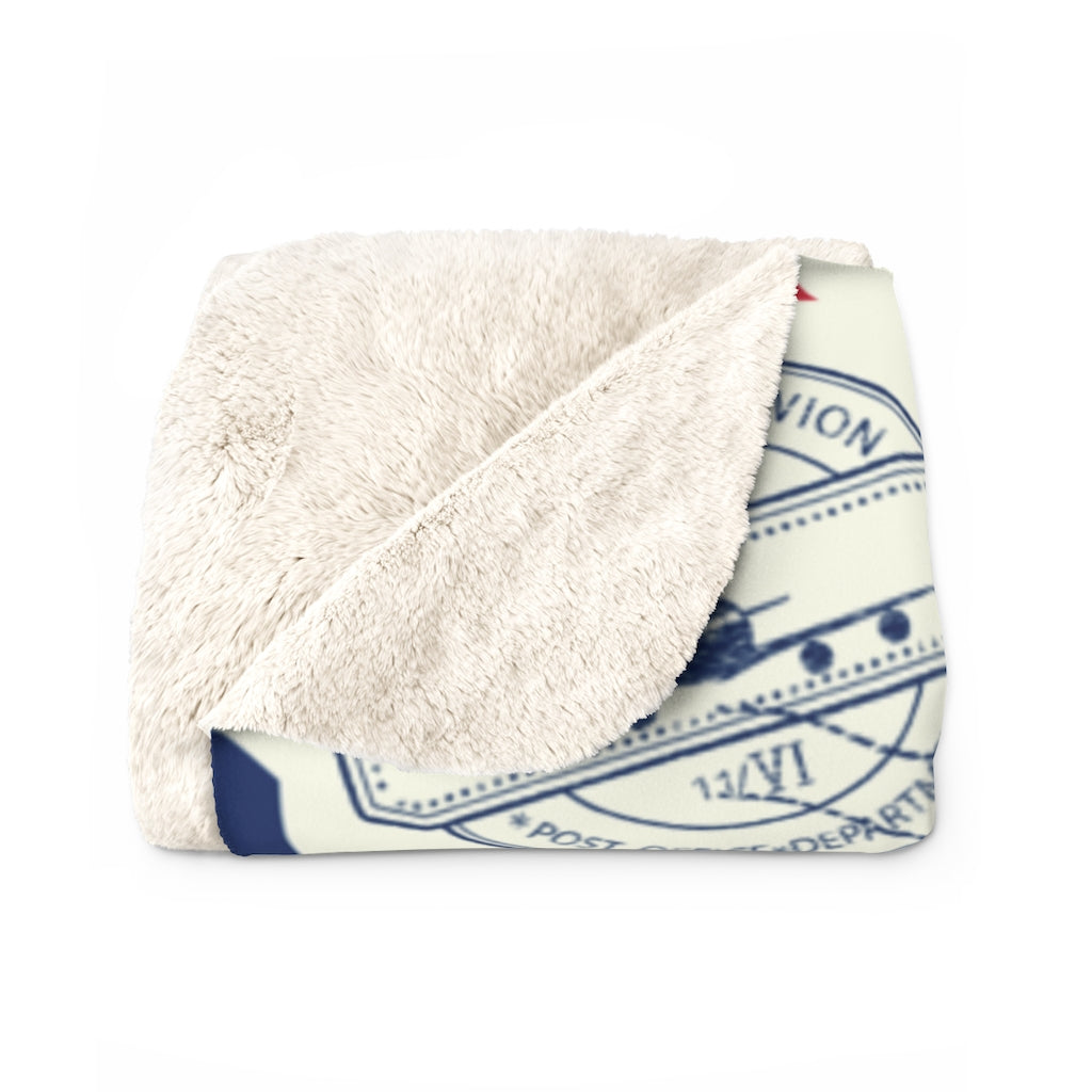 Personalized, Custom Message Ultra Soft Sherpa Fleece Blanket, Thoughtful Gift