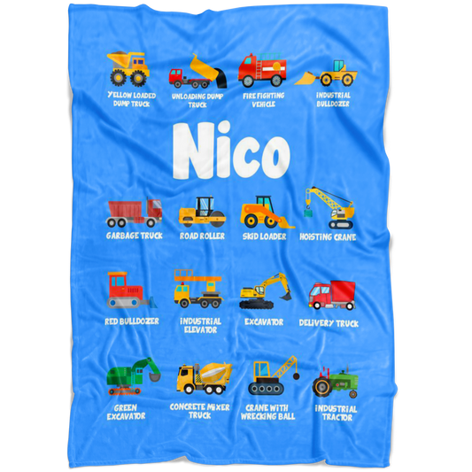 Nico Construction Blanket Blue
