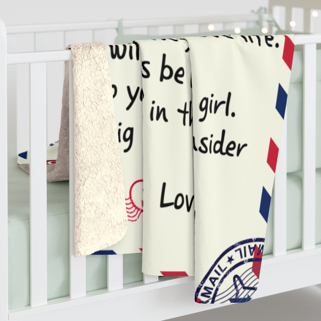 To My Daughter Sherpa Fleece Blanket Gift from Dad to Daughter