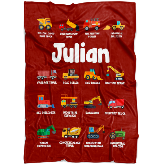 Julian Construction Blanket Red
