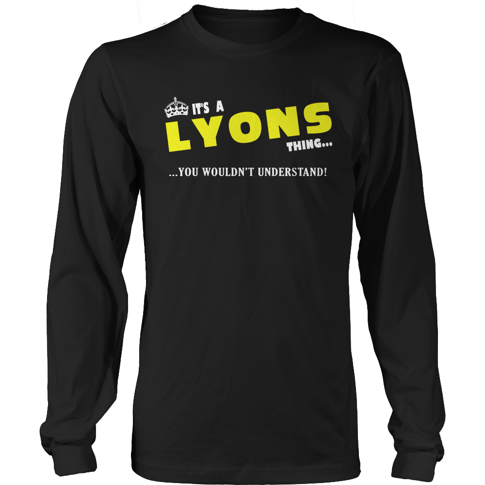It's A Lyons Thing, You Wouldn't Understand