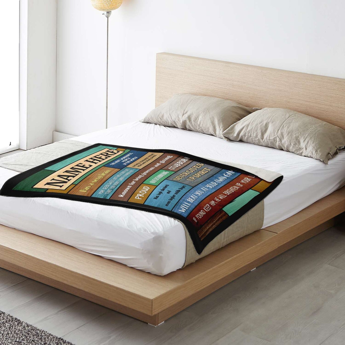 Personalized Name Blanket, Gift for Boyfriend, Husband, BFF