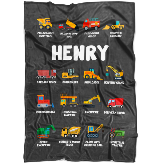 Henry Construction Blanket Grey