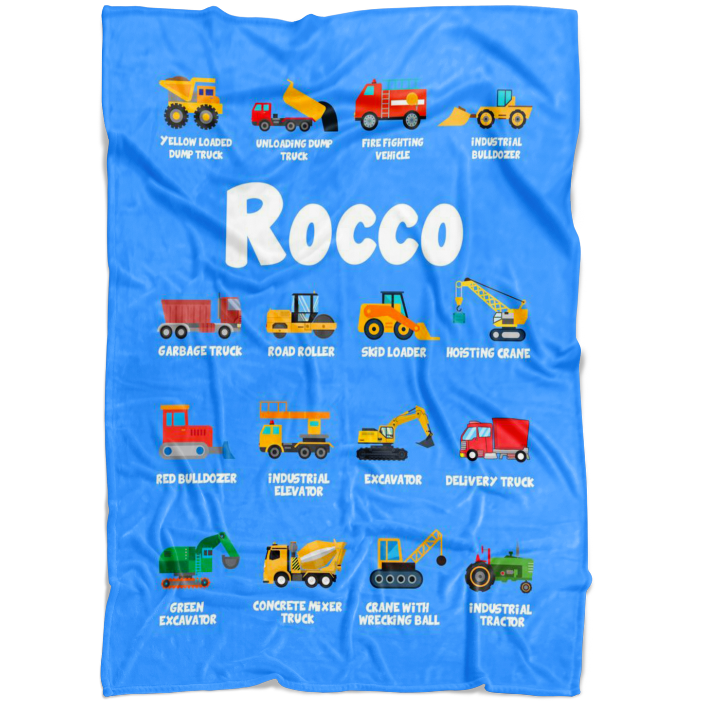 Rocco Construction Blanket Blue