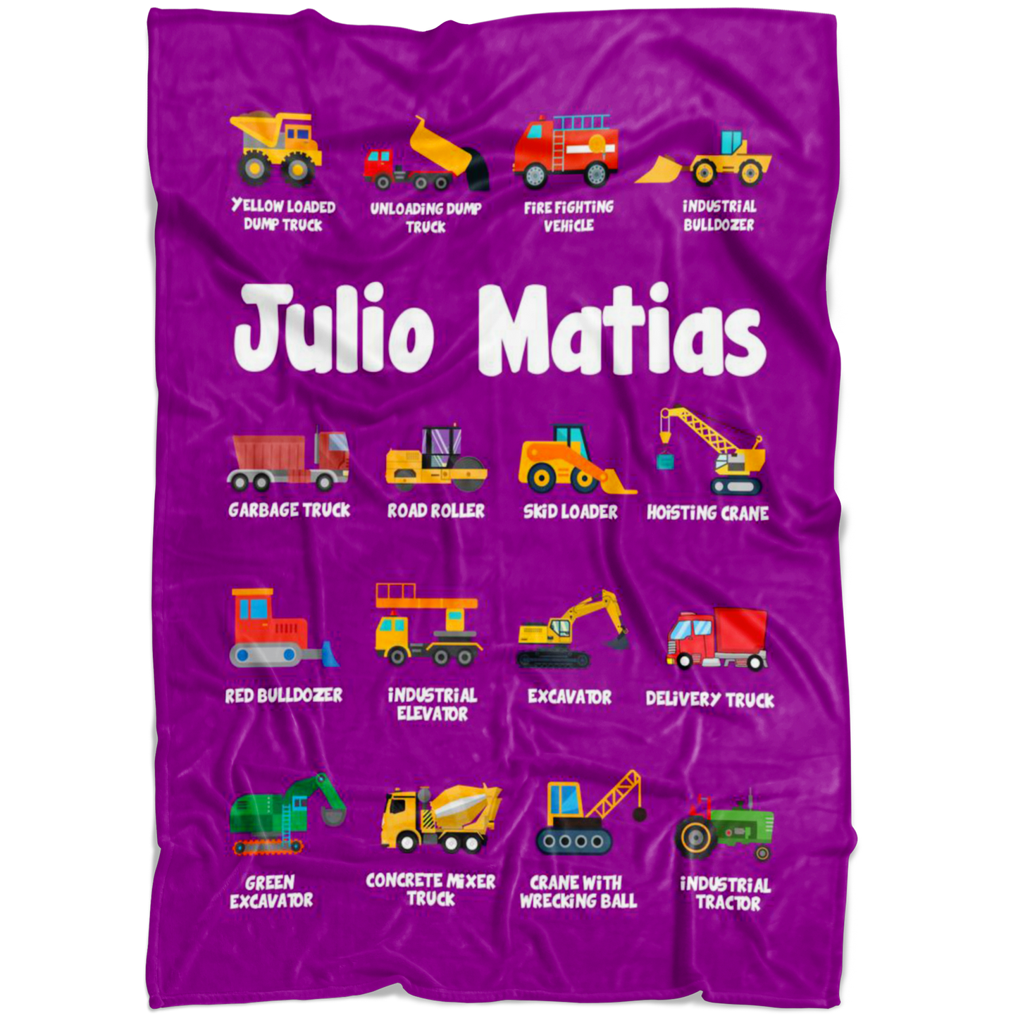 Julio Matias Construction Blanket Purple