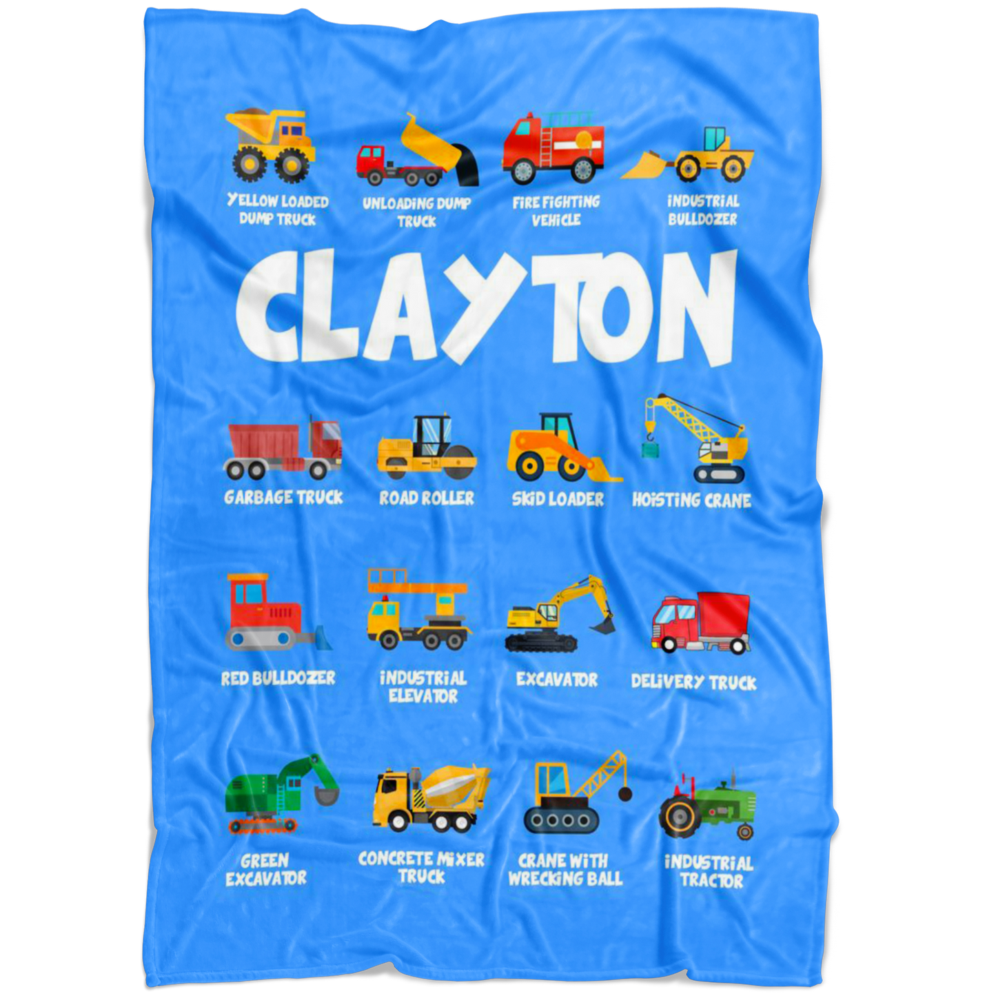 Clayton Construction Blanket Blue