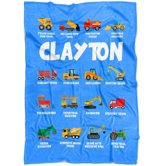 Clayton Construction Blanket Blue