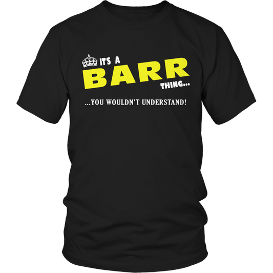 It's A Barr Thing, You Wouldn't Understand