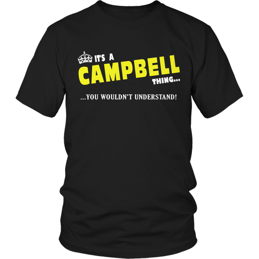 It's A Campbell Thing, You Wouldn't Understand