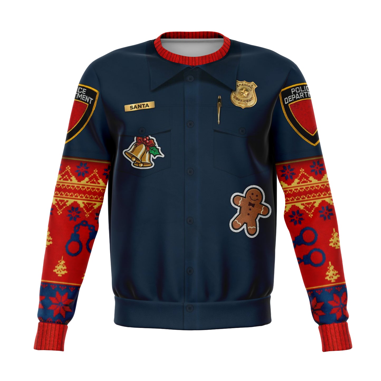 Police Navidad Ugly Christmas Sweater